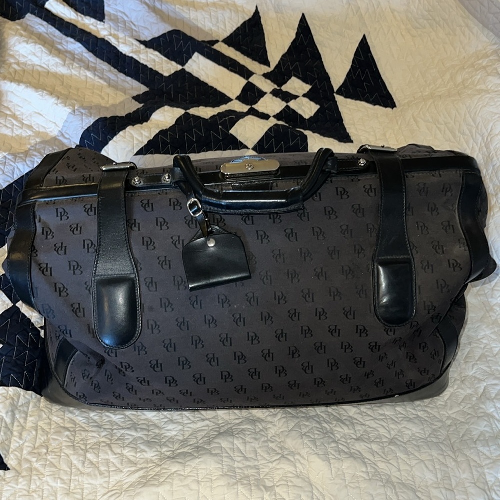 RARE Large Dooney & Bourke Doctor Travel bag luggage made in Italy duffle
